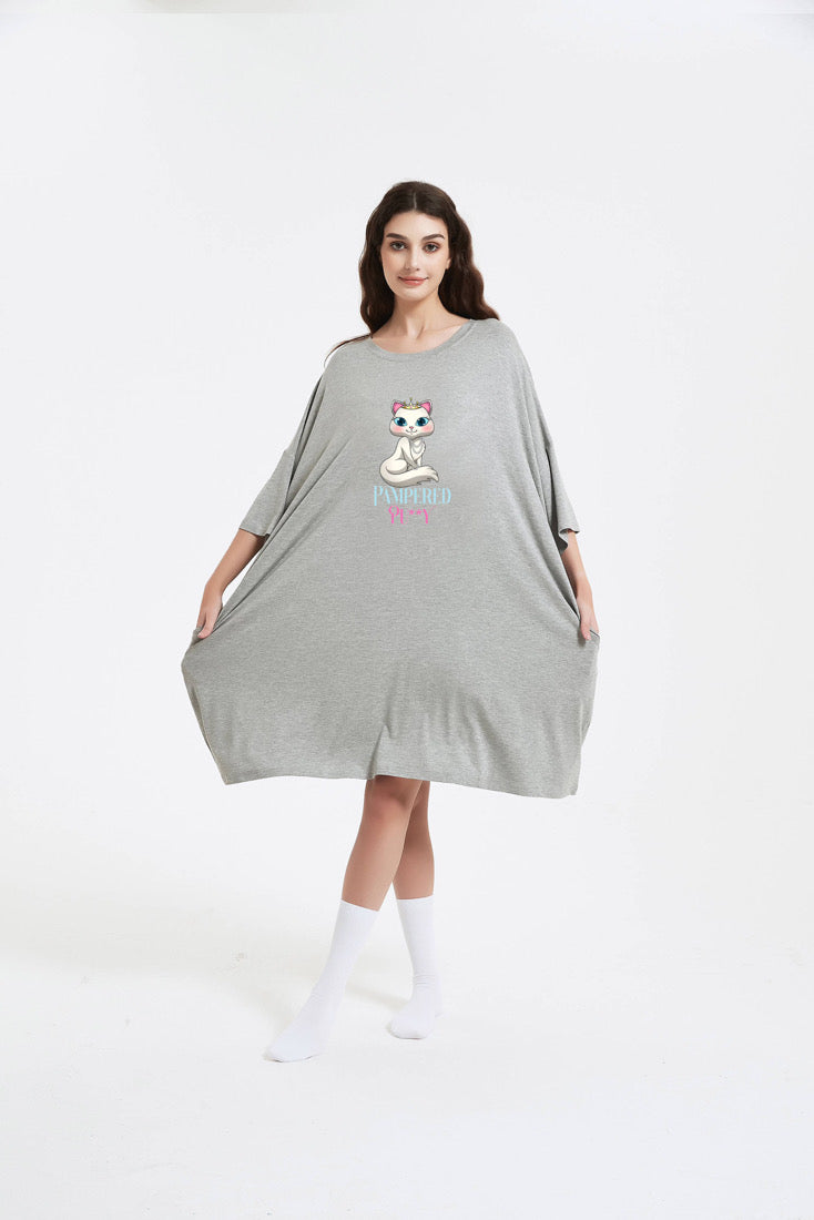 Kween Merch: Overized Pampered Puxxy Sleeper Tee